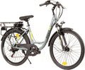 Nilox, E-Bike X7 f, Trekking Bike con Pedalata Assistita, 80 km di Autonomia, Fino a 25 km/h, Motore Bafang 36 V 250 W, Batteria al Litio LG da 36 V- 12.8 Ah, Copertoni Semi Tassellati 26 x 1.75