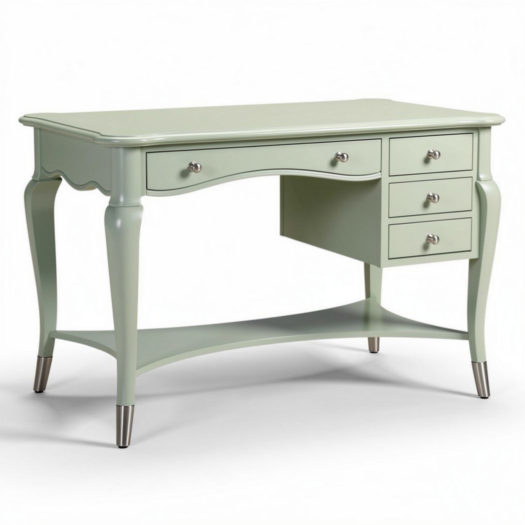 Scrivania in legno con tre cassetti per ufficio o studio – 120 x 60 x 75 cm