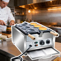 Macchina per Hamburger Elettrica UFO  Ice Cream Sandwich Maker,6 o 8 Stampi 2000W/3000W,Doppio Riscaldamento con Piastre Antiaderenti,Controllo Temperatura Timer 50–300°C per Bar Pasticceria 6-slot