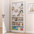 Scaffale Stretto Dietro La Porta, Organizzatore per Scaffali Multiuso con Pannello Forato DIY, Scaffale Espositivo per Libri, Ornamenti, Salvaspazio