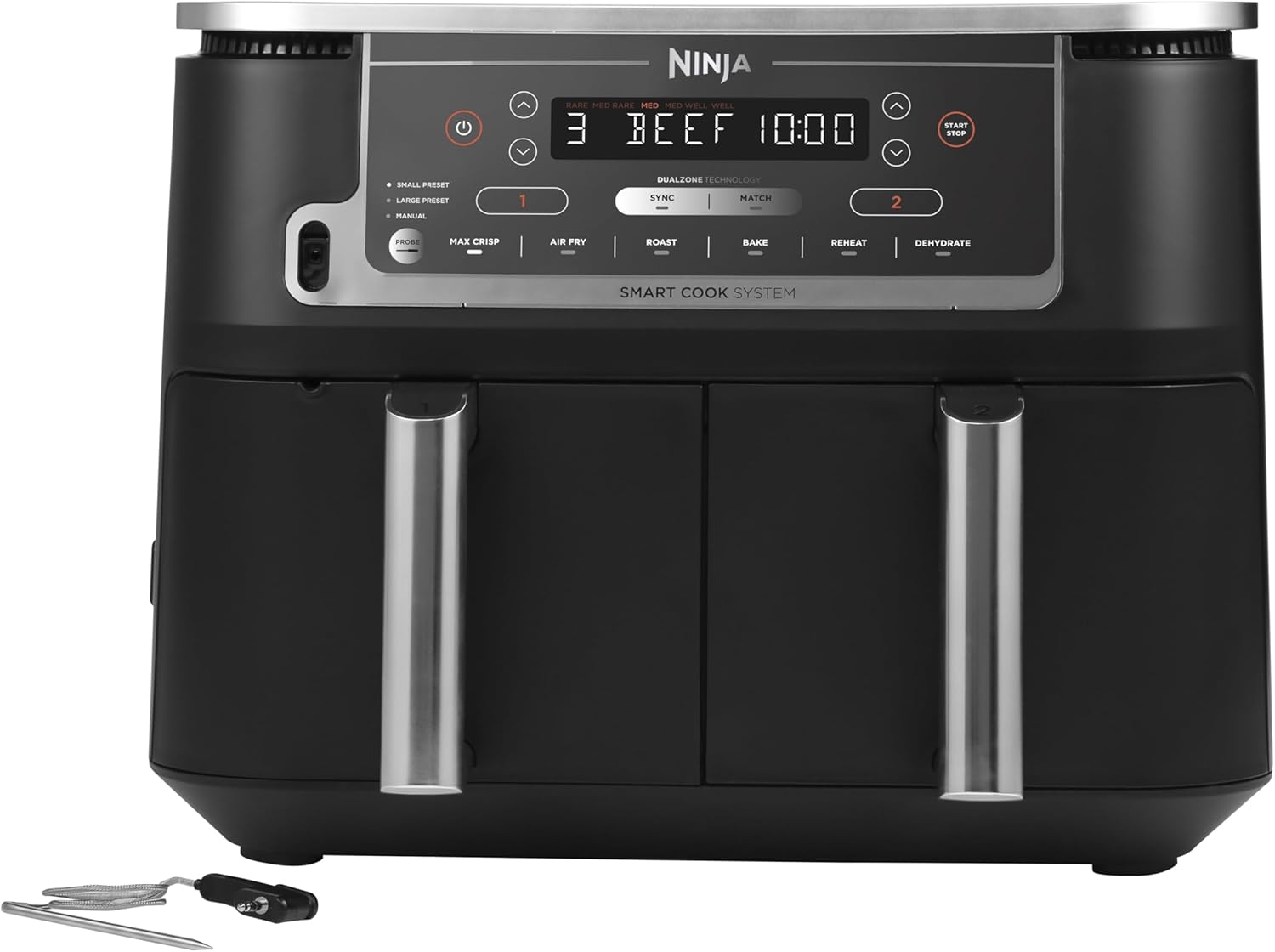 Ninja Airfryer (AF451EU) Foodi MAX Dual Zone black Schwarz