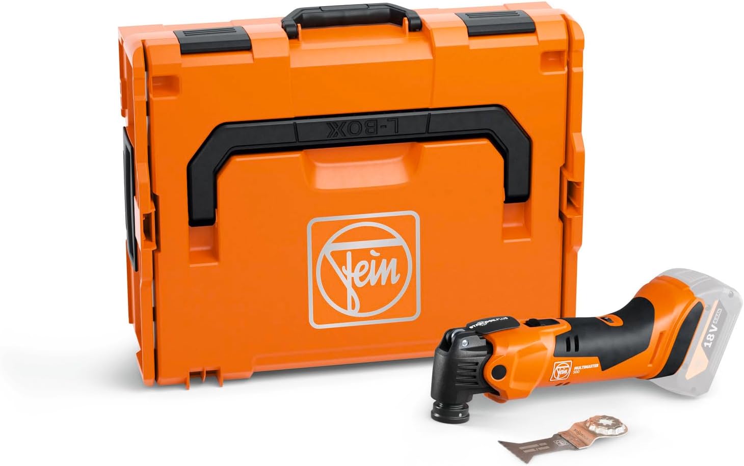 FEIN Multimaster a batteria AMM 500 Plus AS Utensile Multifunzione con lama bimetallica legno, plastica, metallo, Compatibile con batterie AMPShare/BOSCH 18 V, senza caricabatteria e batterie