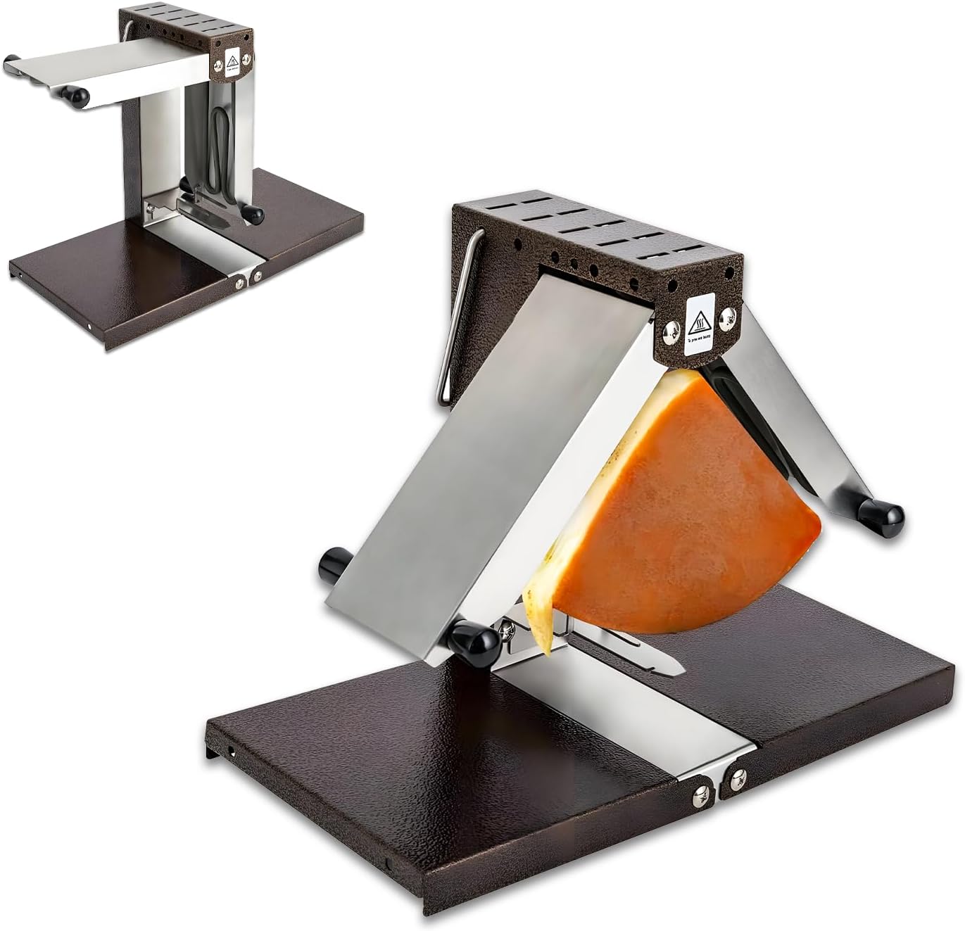 Scioglitore Elettrico per raclette, Macchina Professionale per Riscaldare Le Forme di Formaggio, Regolazione 'angolo a 90°, stoccaggio Compatto, Riscaldamento ad Alta efficienza 220V