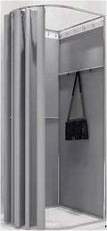 Include un camerino con struttura in metallo e un negozio di abbigliamento temporaneo. Spogliatoio facile da montare(B,70x70x180cm)