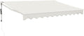 vidaXL Automatic Retractable Sun Shade Cream 3.5 x 2.5 m