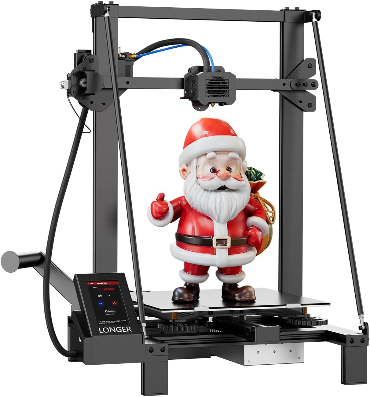 LONGER Stampante 3D LK5 Pro, di grandi dimensioni di stampa 30 x 30 x 40 cm, con touch screen da 4,3, open source, kit doppia ventola migliorata, precisione 0,1 mm, scheda madre a 32 bit