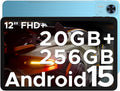 DOOGEE T36 2025 Tablet Android 15, 20GB+256GB/2TB Tablet 12 Pollici, 8800mAh Tablets con sim, 2.4K Octa - Core Tablets Gaming, 13MP + 8MP, Widevine L1/Hi-Res/BT5.0/5G WiFi/Face ID/GPS/OTG - Blu