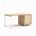 Scrivania in legno con vano contenitore per ufficio – 150 x 75 x 75 cm