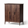 Mobile contenitore in legno marrone scuro per soggiorno – 80 x 40 x 120 cm