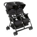 Chicco OHlalà Twin Passeggino Gemellare Doppio da 0 Mesi a 15 kg, Passeggino Leggero Reclinabile e Pieghevole, Chiusura Compatta, Poggiagambe Regolabili, Parapioggia e Capottina Estendibile, Nero : Prima infanzia(Grigio)