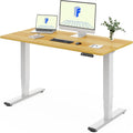 FLEXISPOT Scrivania Regolabile in Altezza Elettrica 140×80 cm con Doppio Motore, Piano Unico da 25 mm, Gambe Telescopiche a 3 Sezioni EC5 LITE