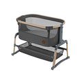 Maxi Cosi Iora Air Lettino neonato, co sleeping con materasso imbottito, funzione dondolo, regolabile in altezza, reclinabile,tessuti riciclati ecologici e traspiranti, 0 9 kg, Beyond Graphite : Prima infanzia(Beyond Graphite)