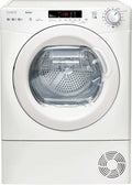 Candy Smart CR EH8N1DE-S Asciugatrice a Pompa di Calore, 8 kg, Carica Frontale, Connettività NFC, Woolmark Certification, 85 x 59.6 x 60.7 (A x L x P cm), Bianco- Classe E