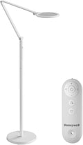 Honeywell LED Floor Lamp - F01WT Sunturalux Dimmable Floor Lamp with Remote Control, Daytime Natural 5 Colours and 5 Brightness Adjustable for Office, Living Room and Bedroom