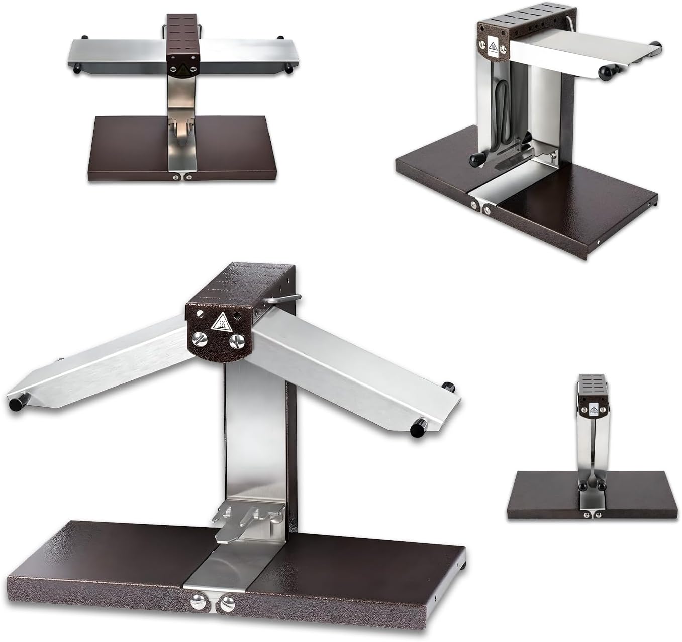 Scioglitore Elettrico Multifunzione per Formaggio da raclette, Produttore Commerciale di Mezze Forme di Formaggio, Riscaldamento rapido da 1000 W, Tubi Regolabili da 0 a 90° 110V