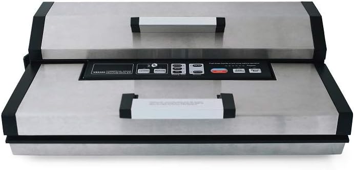 Maxxo VM Master - Macchina sottovuoto professionale, 25 l/min 350 W, automatica, per sottovuoto alimentare, doppia saldatura, in acciaio inox, larghezza del rullo fino a 40 cm