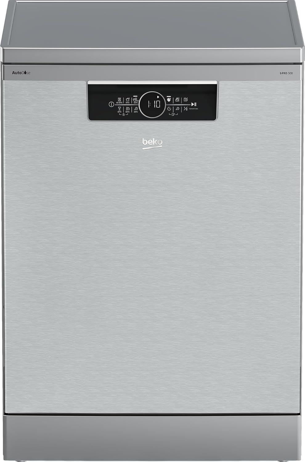 Beko BDFN36640XA Lavastoviglie Standard Classe C, Linea Estetica Beyond bPRO500, Display Access Touch, ProSmart Inverter, Terzo Cestello, Sistema Autodose, Tecnologia CornerIntense, Inox