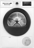 Bosch WTH85298II Serie 4 Asciugatrice smart a pompa di calore, 8 kg, Classe energetica E, Sensori di asciugatura intelligenti, Filtro semplice da pulire, Consumi ridotti,Bianco, 60 Cm